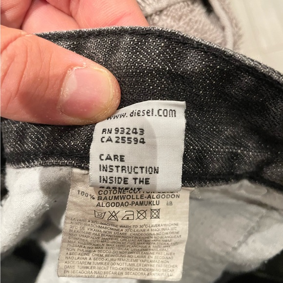 Diesel Denim Vintage Black Jeans - Picture 5 of 6